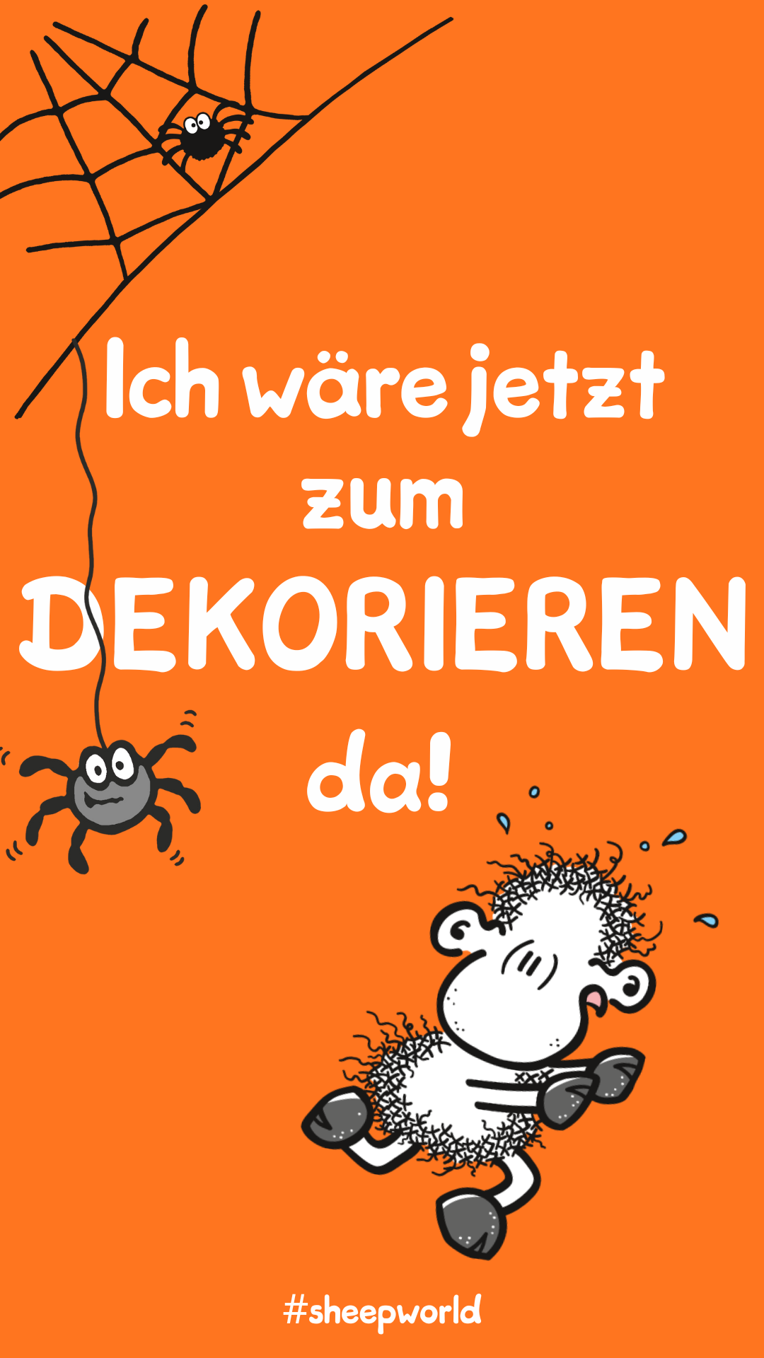 sheepworld Halloween Spruch Dekorieren